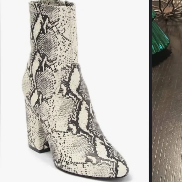 Steve Madden Suede Snake Booties - Picture 1 of 7